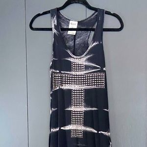 Mew Maxi Dress with Beaded Cross